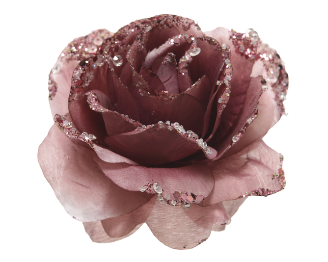 ROSA C/PURP CLIP D14X9CM ROSA
