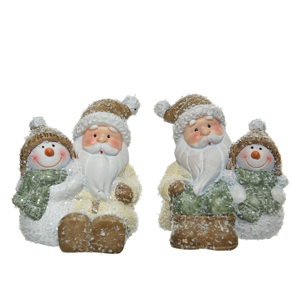 SANTA TERR C/M.NIEVE 9CM 2SURT UD