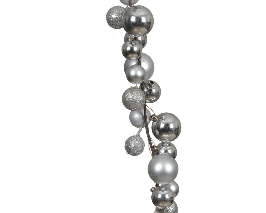 GUIRNALDA PLASTICO SILVER L6.00-W6.00-H180.00cm