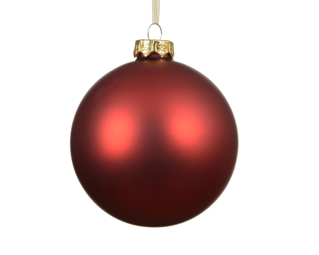 BOLA CRISTAL CHRISTMAS RED dia15.00cm