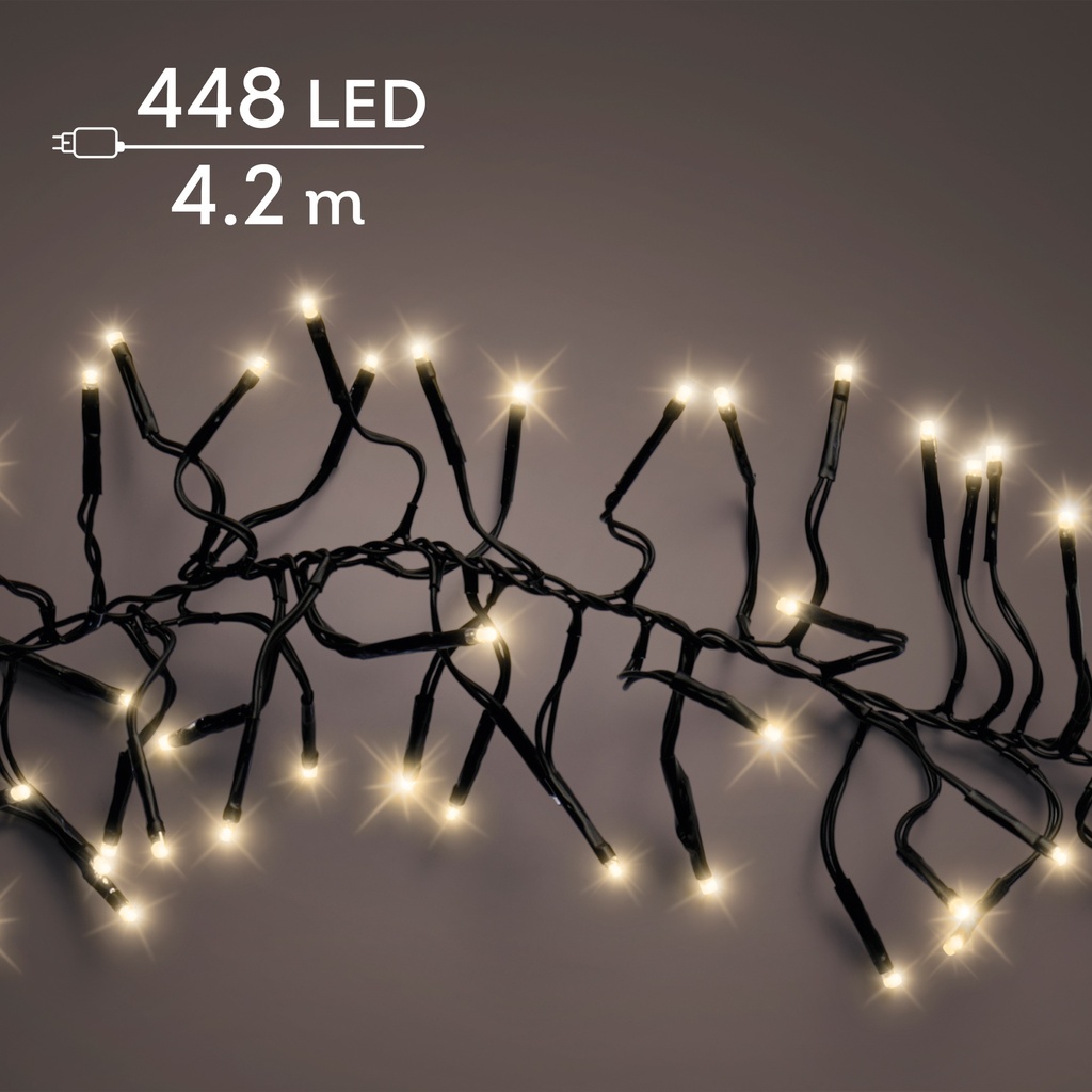 GUIRNALDA CLUSTER BLACK/SOFT GOLD 420cm-448L