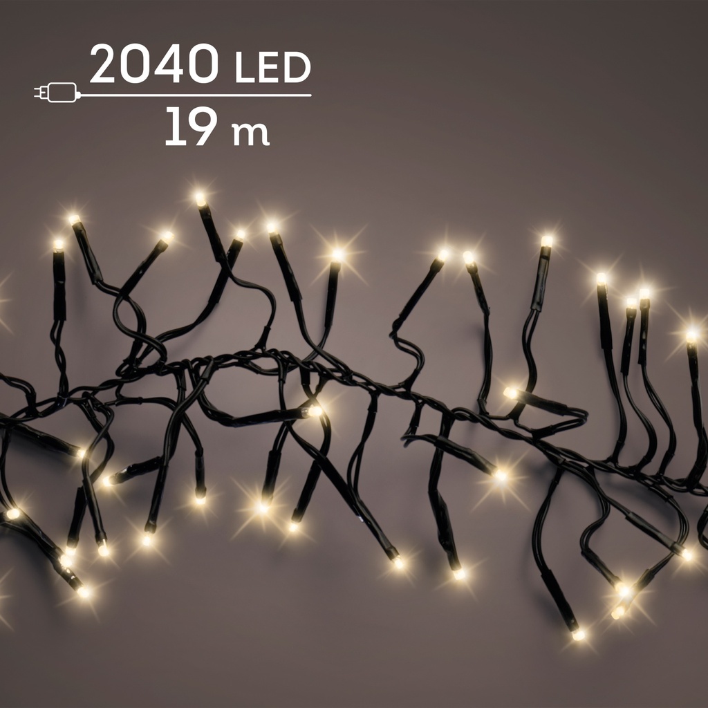GUIRNALDA CLUSTER BLACK/SOFT GOLD 1900cm-2040L