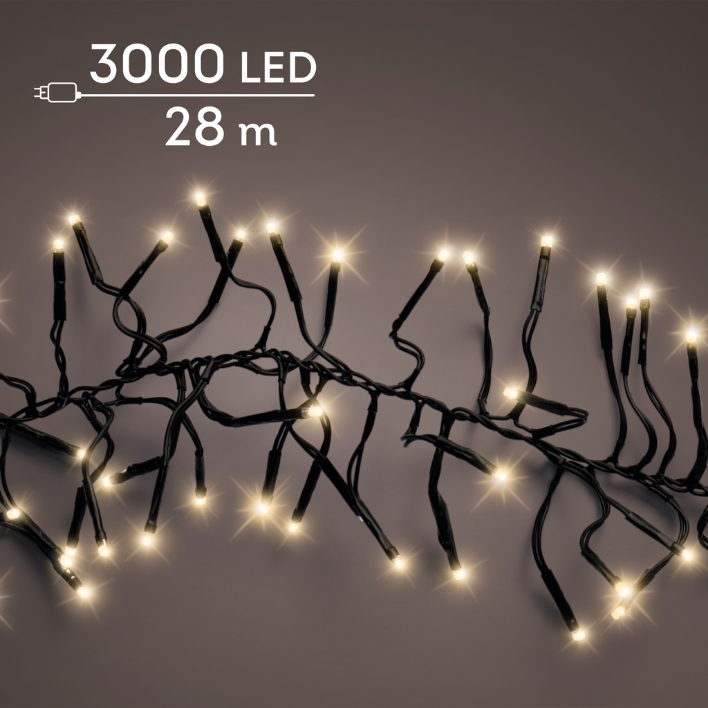 GUIRNALDA CLUSTER BLACK/SOFT GOLD 2800cm-3000L