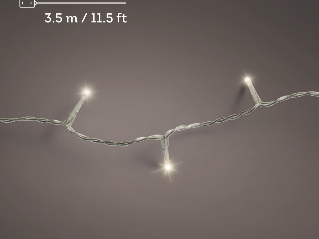 ***LED BASIC LIGHTS BO OUTDOOR TRANSPARENT/WARM WHITE 350cm-48L