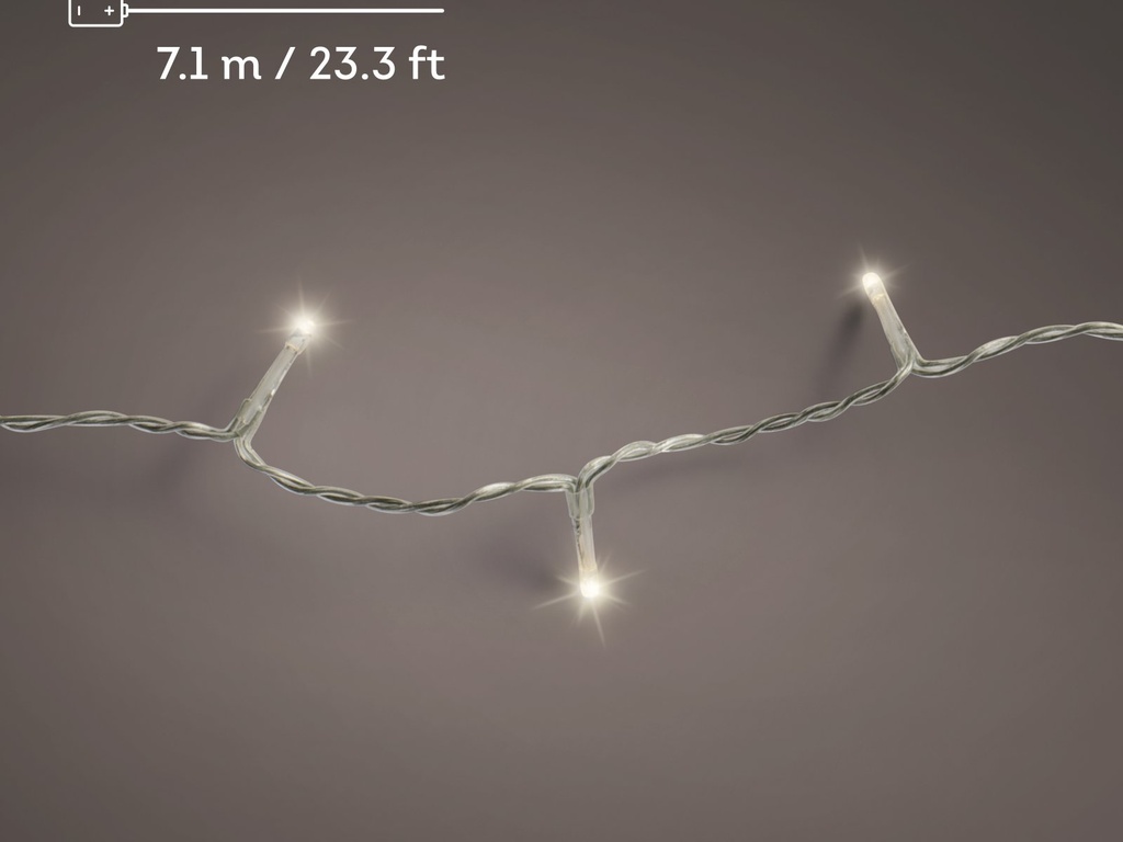 ***LED BASIC LIGHTS BO OUTDOOR TRANSPARENT/WARM WHITE 710cm-96L