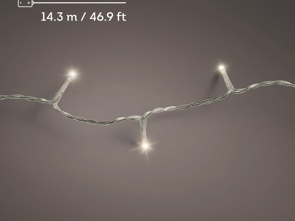 ***LED BASIC LIGHTS BO OUTDOOR TRANSPARENT/WARM WHITE 1432cm-192L