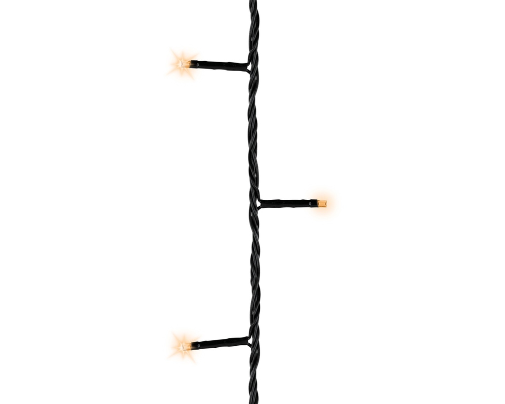 LUCES DE ARBOL CON BATERIA - APTO EXTERIOR -CABLE NEGRO - LUZ CLASICA  - 1430cm-192LUCES