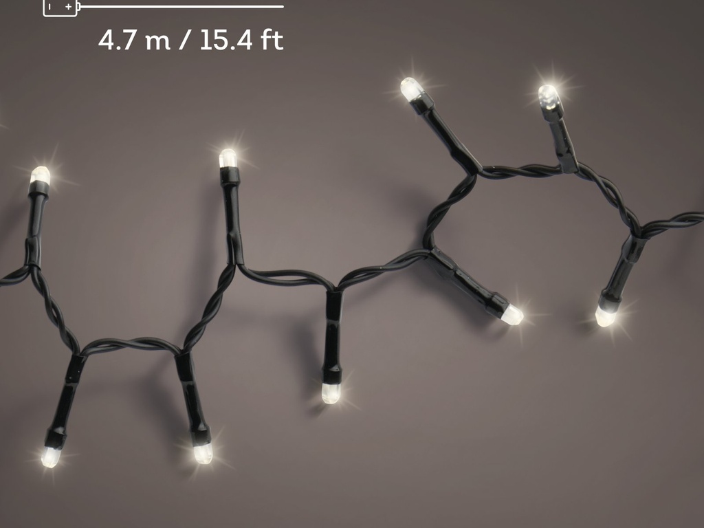 ***DURAWISE COMPACT LIGHTS BO OUTDOOR BLACK/WARM WHITE 470cm-192L