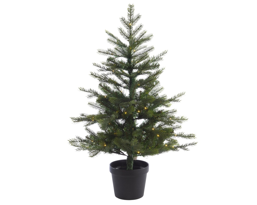 ABETO GRANDIS CON LUZ EN MACETA GREEN/WARM WHITE dia63.00-H90.00cm-80L