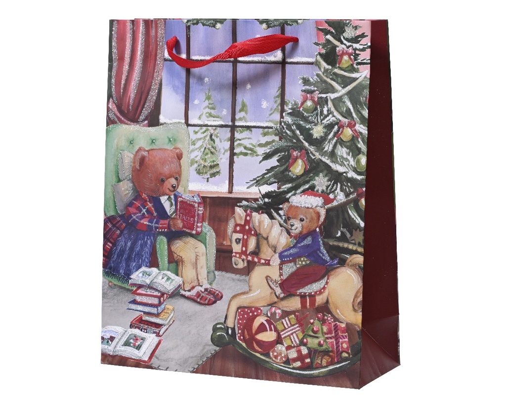 BOLSA REGALO - PAPEL - MOTIVO OSITO -L8.00-W18.00-H24.00cm