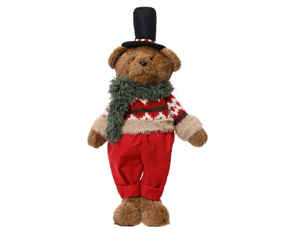 ***BEAR POLYESTER BROWN/COLOUR(S) L18.00-W10.00-H37.00cm