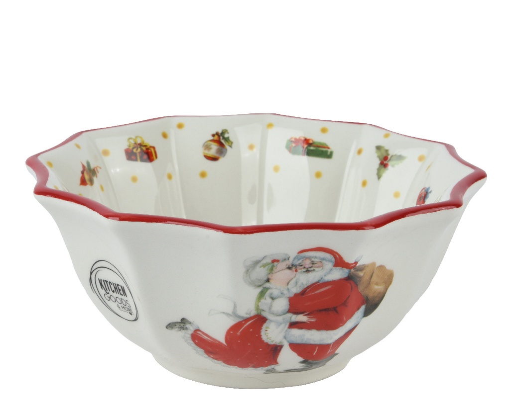 BOL CERAMICA SANTA/M NOEL - dia15.00-H7.00cm