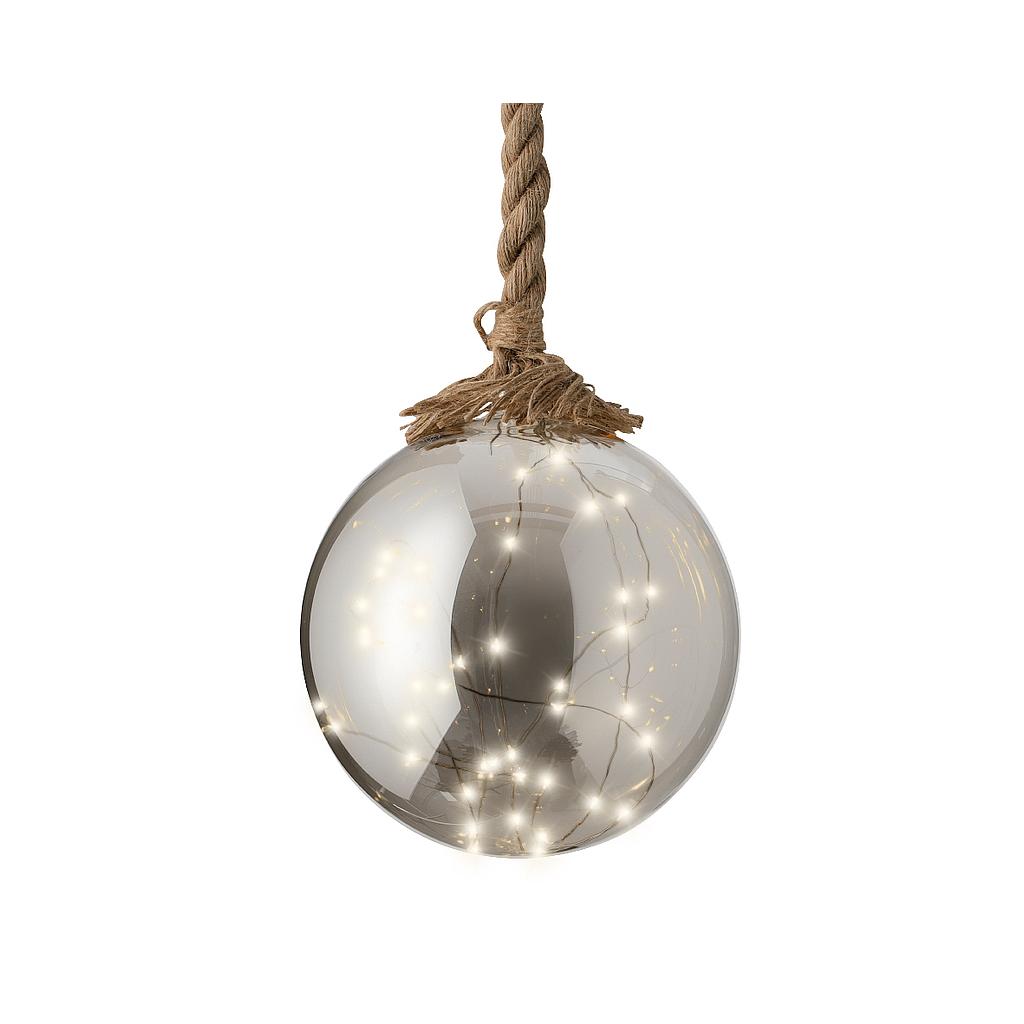 BOLA CRIS MICRO/CUERDA D20X80CM-40LED/CAL/BAT/6H/INT