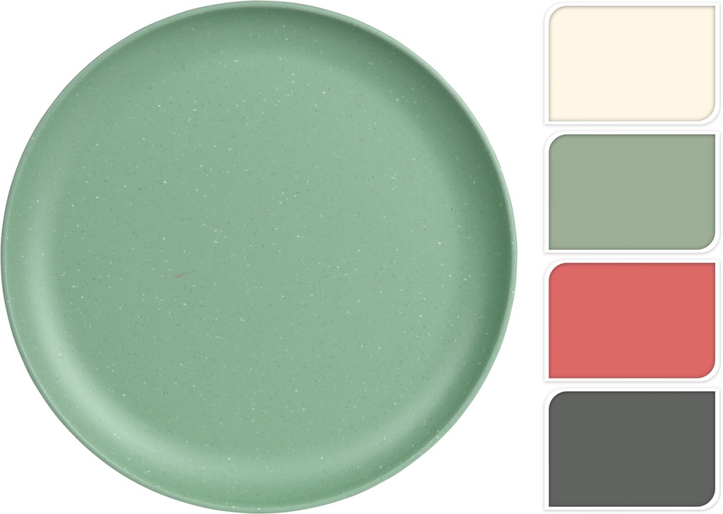 PLATO MELAMINA DIA 210MM - 4 COLORES - PRECIO UNIDAD