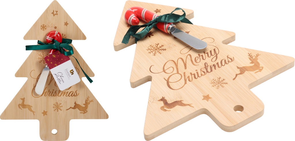 ***CHEESE PLATE BAMBOO WITH KNIFE