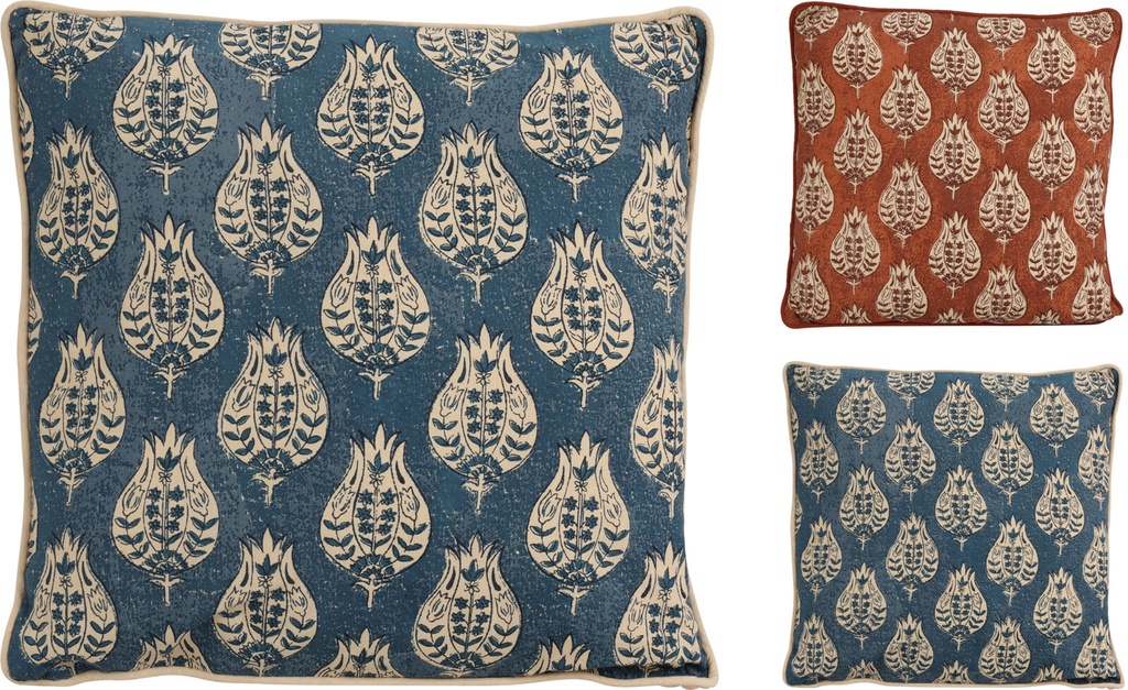 ***CUSHION 45X45CM 2ASS KLEUR