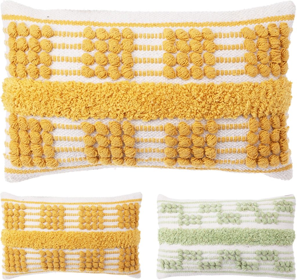 COUSSIN A MOTIF EN RELIEF - 30 X 50 CM - 2 COULEURS - PRIX UNITAIRE
