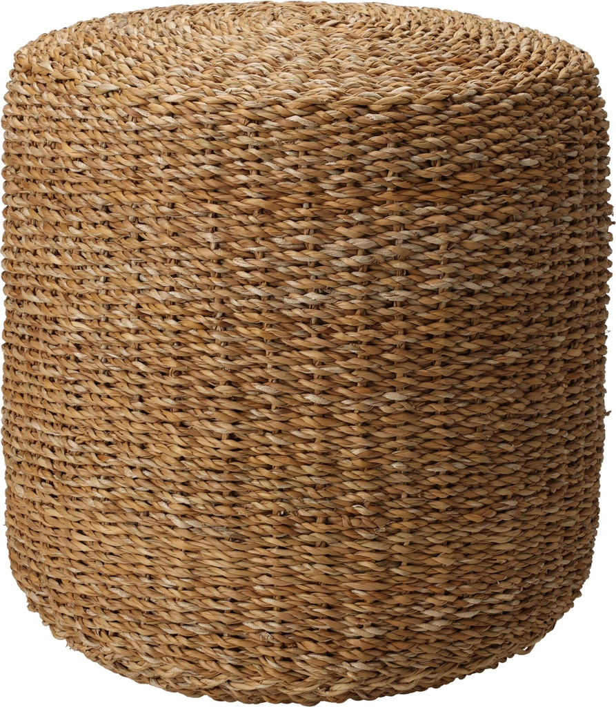 PUF/COUSSIN ROTIN - NATUREL -  40X40X40CM