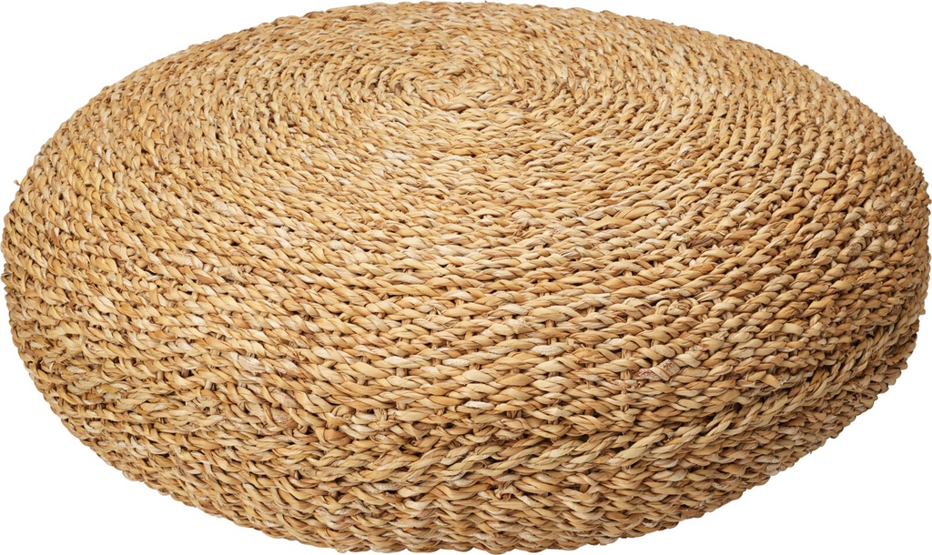 ***POUF ROUND NATURAL 58X58X20CM