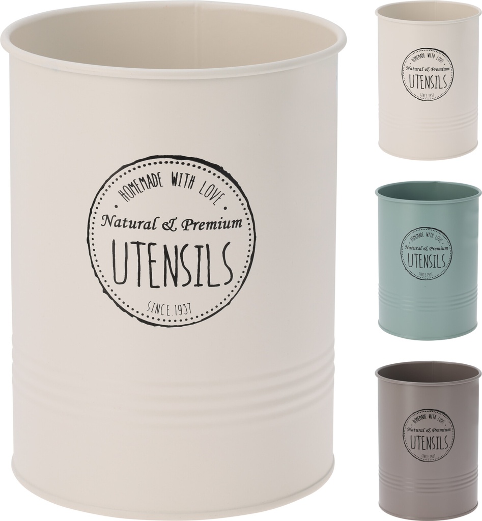 BOTE METAL PARA CUBIERTOS -12XH17 - 3 COLORES - PRECIO UNIDAD