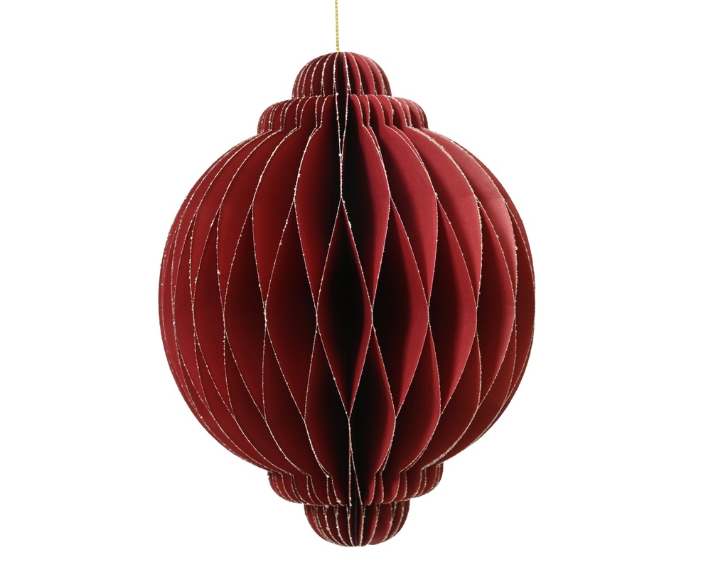 ***ONION PAPER RED dia11.50-H15.00cm