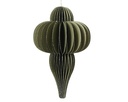 ***ORNAMENT PAPER GREEN dia9.00-H15.00cm