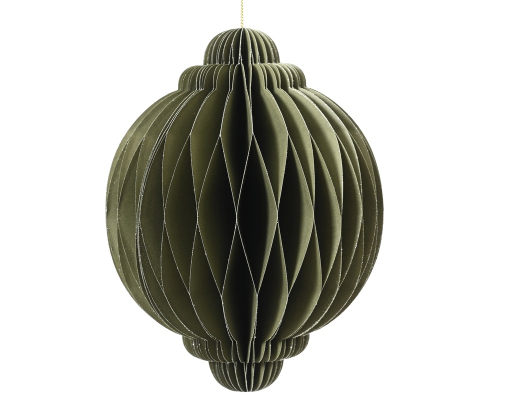 ***ONION PAPER GREEN dia15.00-H20.00cm