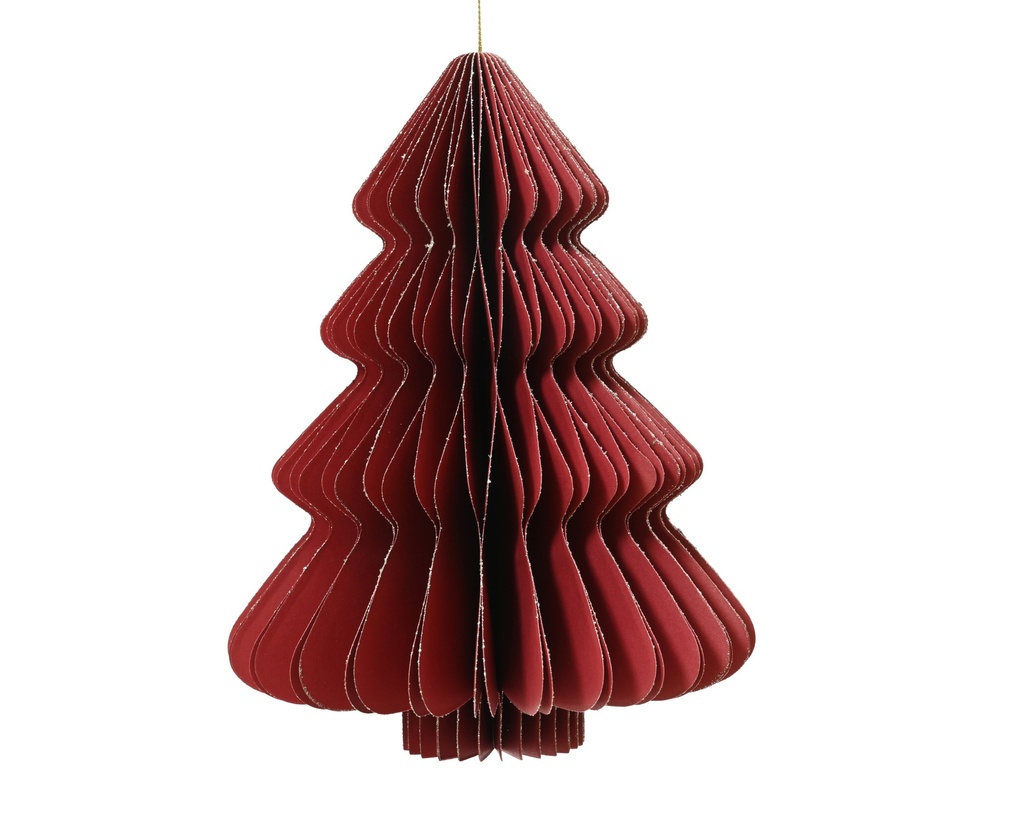 ***TREE PAPER RED dia30.00-H40.00cm