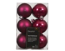 ***BAUBLES POLYSTYRENE FESTIVE PINK dia6.00cm
