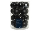 ***BAUBLES GLASS BLACK dia6.00cm