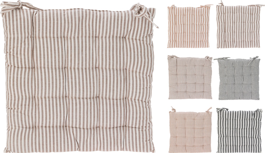 COJIN PARA SILLA -  40X40CM -  6 COLORES - PRECIO UNIDAD 