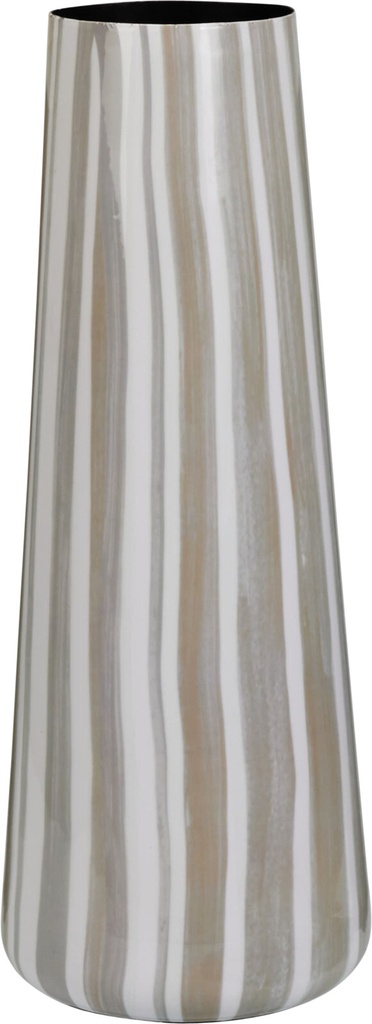 VASE EN METAL AVEC DES LIGNES - 30 CM