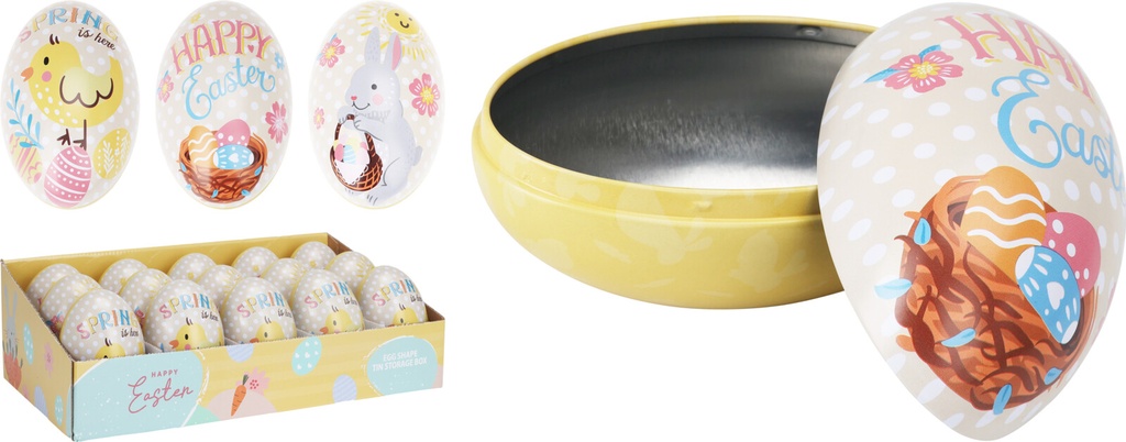 HUEVO PASCUA METAL - 120X77XH70MM. 