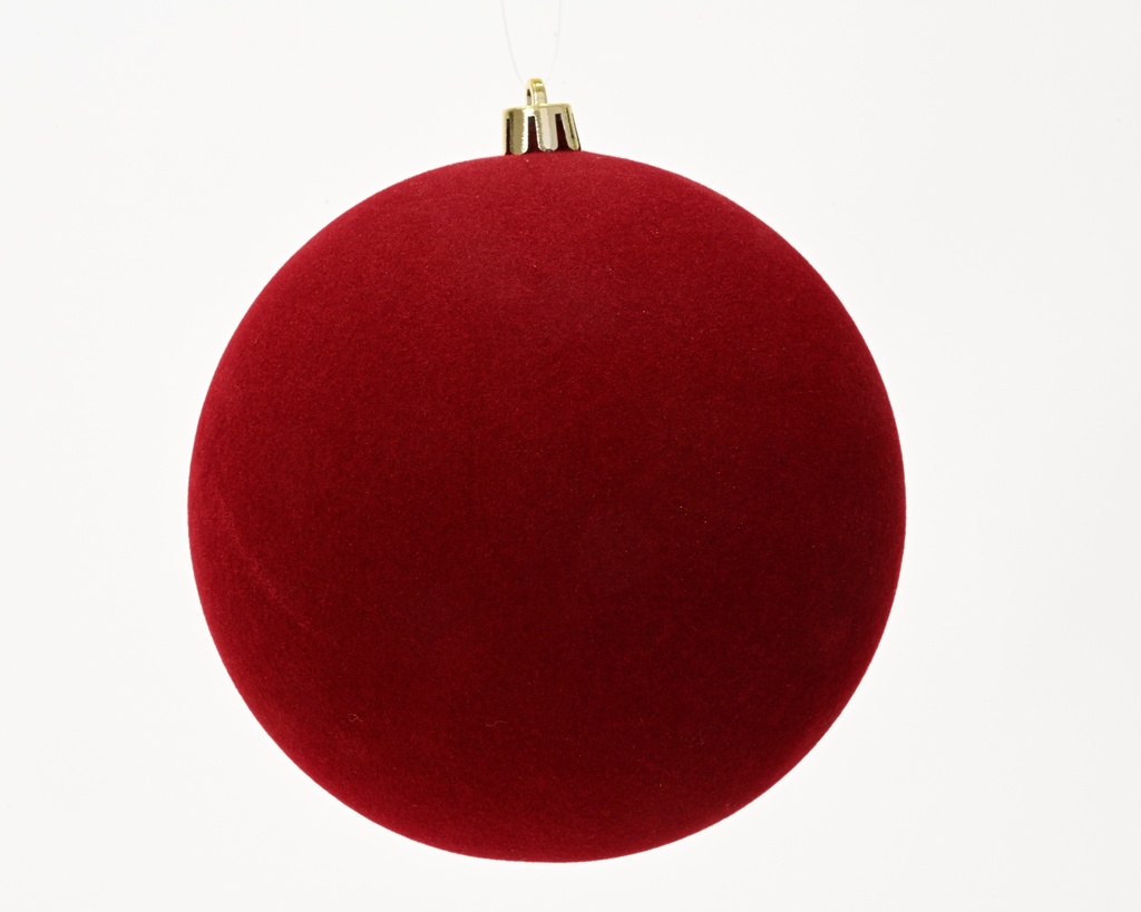 ***BAUBLE POLYSTYRENE OXBLOOD dia14.00cm
