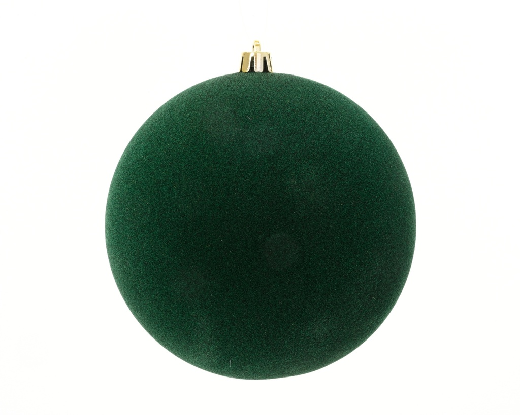 ***BAUBLE POLYSTYRENE PINE GREEN dia14.00cm