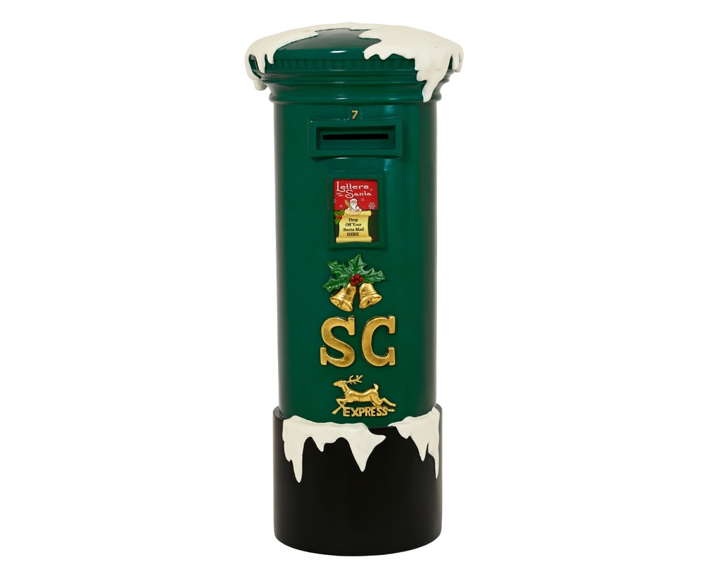 ***MAILBOX POLY FIBRE EMERALD GREEN L43.18-W41.91-H100.33cm
