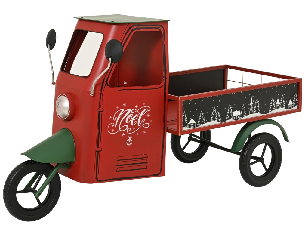 TRICYCLE EN METAL - ROUGE - L155.00- l 74.00-H94.00cm