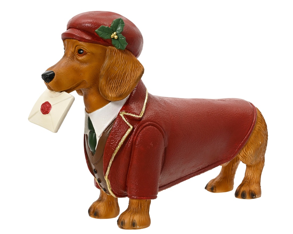 PERRO SALSICHA MAGNESIO - ROJO - L46.50-W13.00-H33.00cm