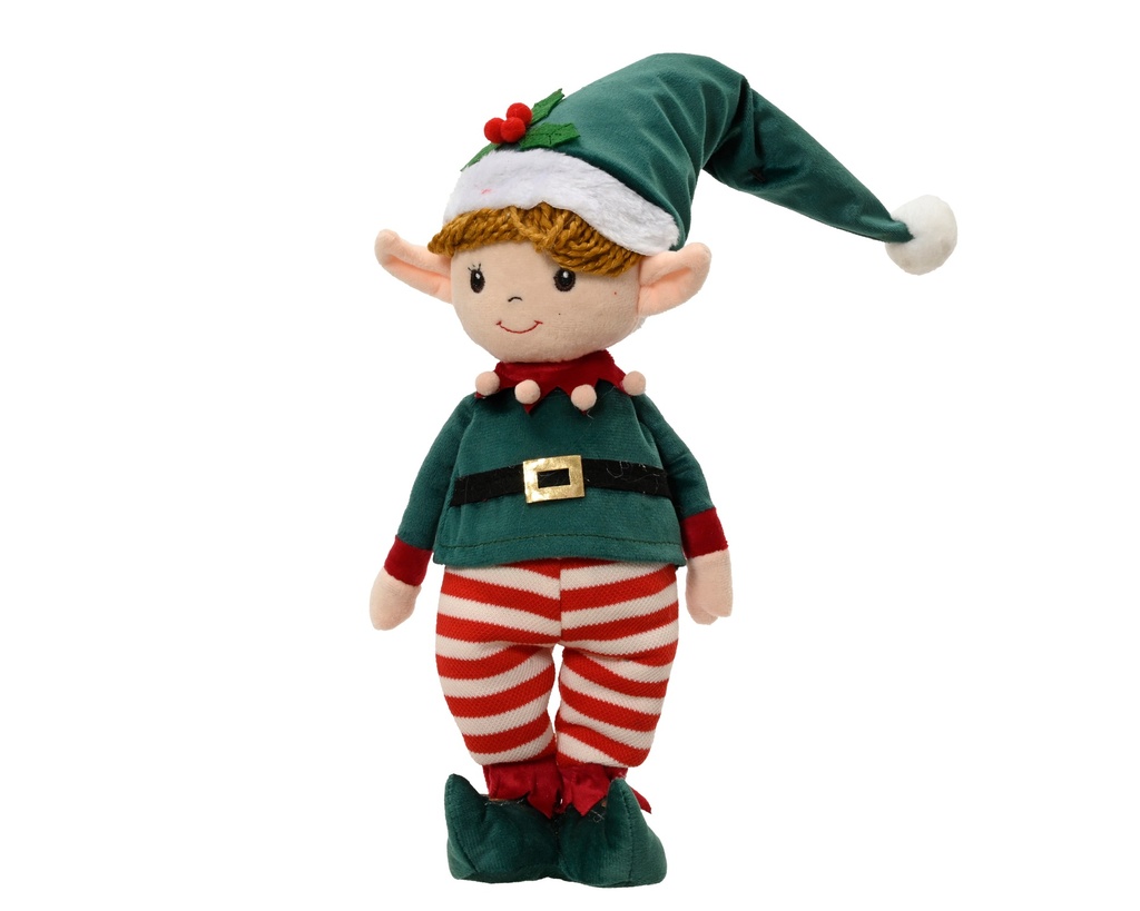 ***ELF POLYESTER GREEN/RED L13.00-W8.00-H47.00cm