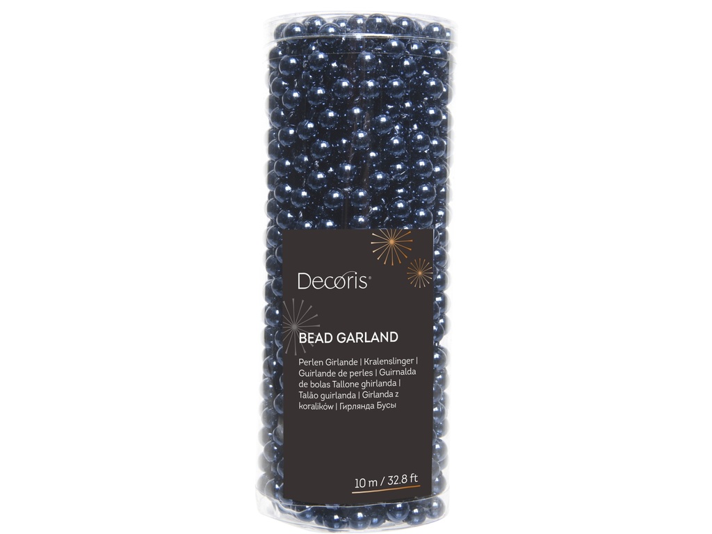 ***BEAD GARLAND POLYSTYRENE NIGHT BLUE dia0.80-L1000.00cm