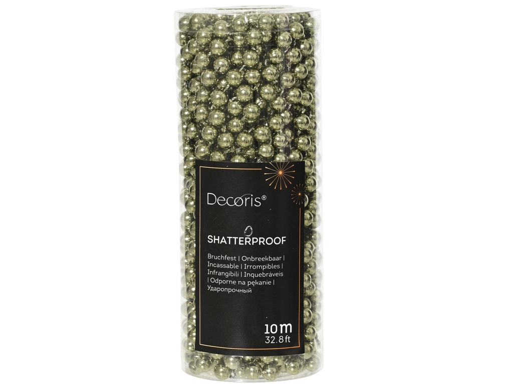 ***BEAD GARLAND POLYSTYRENE ROSEMARY GREEN dia0.80-L1000.00cm