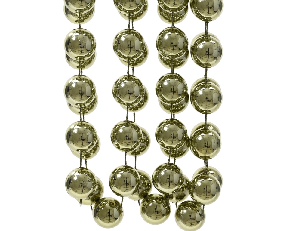 ***BEAD GARLAND XXL POLYSTYRENE ROSEMARY GREEN dia2.00-L270.00cm