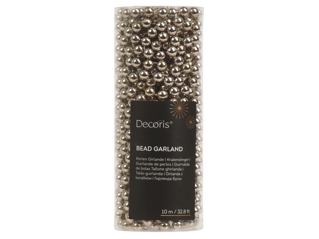 ***BEAD GARLAND POLYSTYRENE SMOKEY PEARL dia0.80-L1000.00cm