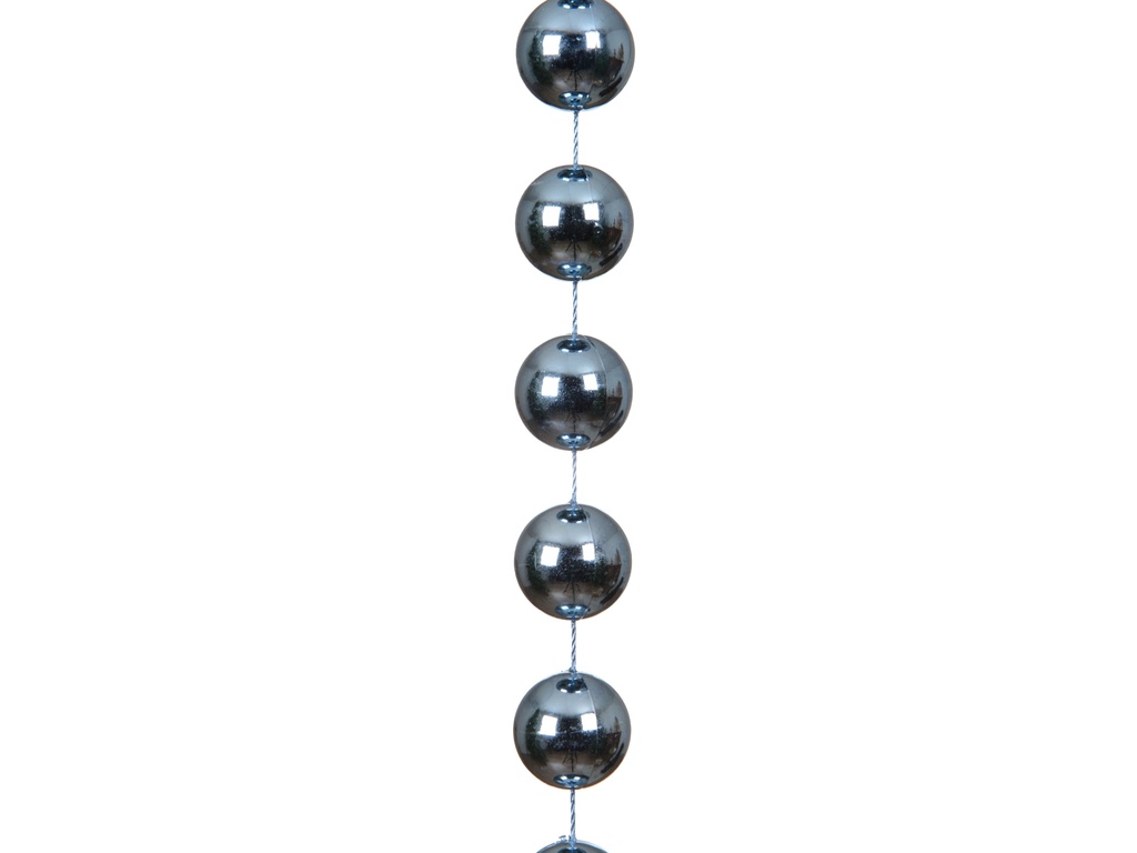 ***BEAD GARLAND XXL POLYSTYRENE BLUE DAWN dia2.00-L270.00cm