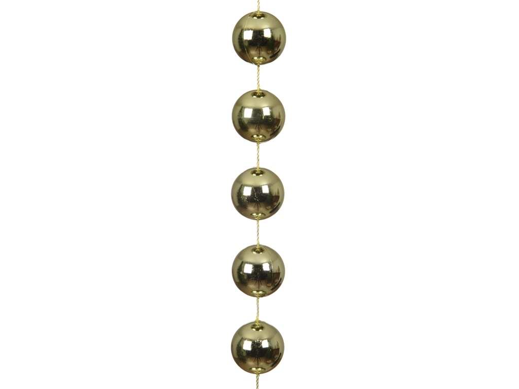 ***BEAD GARLAND XXL POLYSTYRENE WARM PISTACHIO dia2.00-L270.00cm