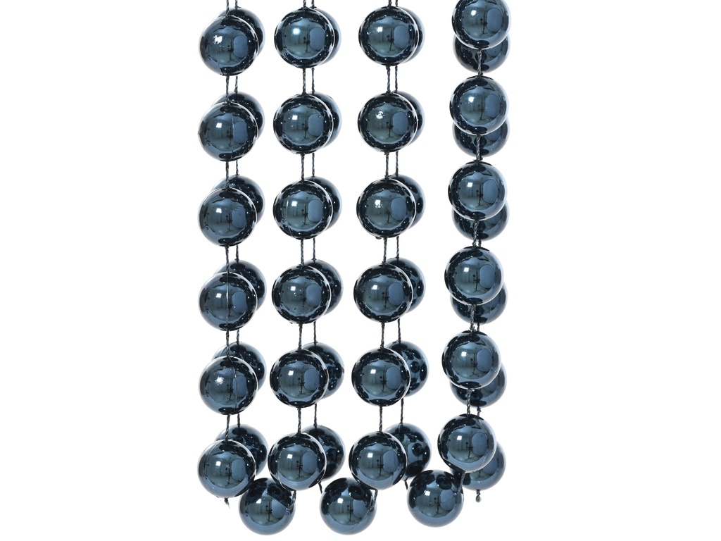 ***BEAD GARLAND XXL POLYSTYRENE NIGHT BLUE dia2.00-L270.00cm