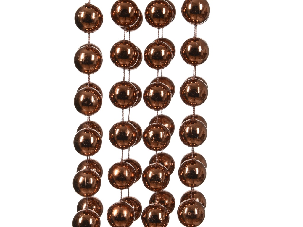 ***BEAD GARLAND XXL POLYSTYRENE ESPRESSO dia2.00-L270.00cm