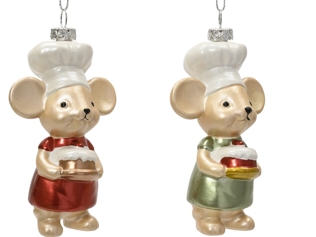 ***MOUSE POLYSTYRENE ASSORTED L6.60-W5.00-H10.80cm