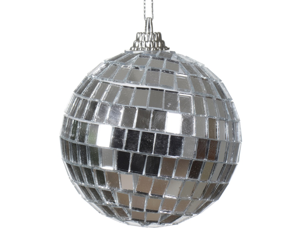 ***BAUBLES FOAM SILVER dia6.00cm