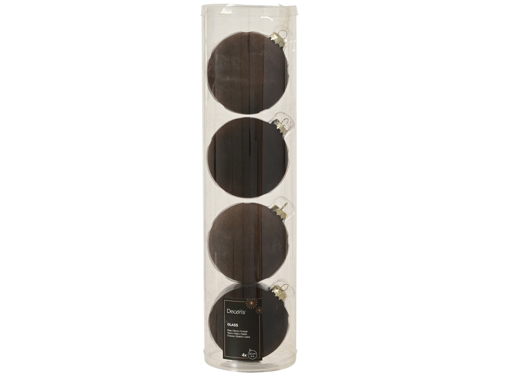 ***BAUBLES GLASS ASSORTED dia10.00cm